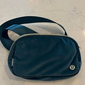 lululemon athletica Emerald Green Velour Crossbody Bag